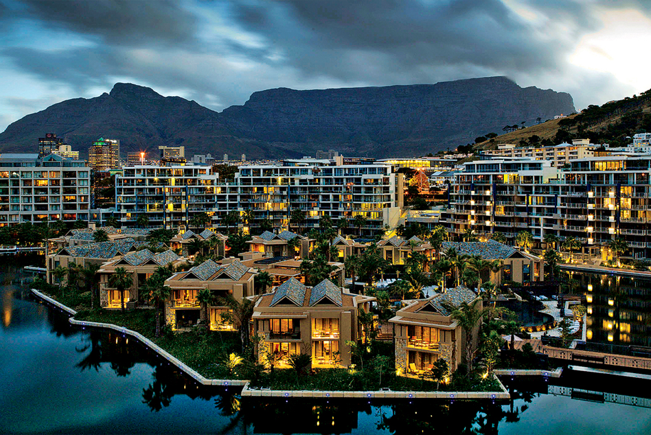 A South African coastal skyline at dusk, one of the destinations Masase serves